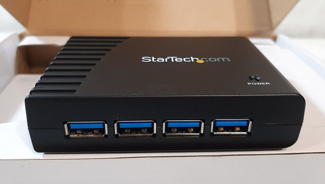 *NEW* StarTech ST4300USB3 4-Port SuperSpeed USB 3.0 Hub -Black