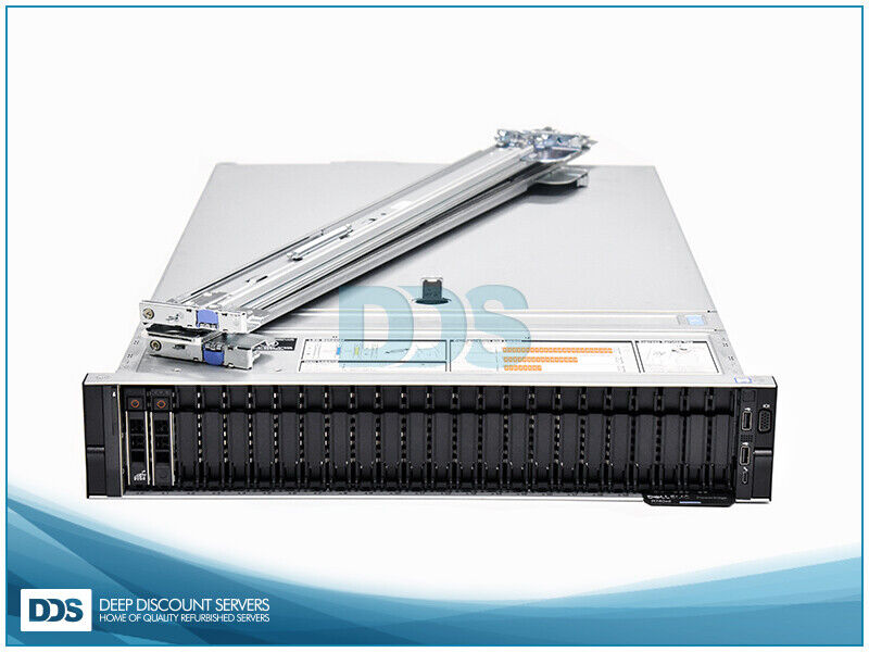 Dell R740XD 24SFF 12 NVMe 1.8Ghz 16-C 256GB H730P 2x10G+2x1G NIC 2x1100W Rails