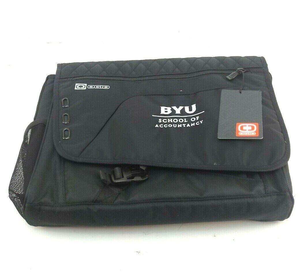 OGIO Black Jack Pack Laptop Messenger Bag W/ Shoulder Strap NWT BYU Lot of 2