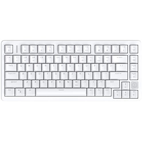 FE75Pro Hot Swappable Mechanical Keyboard, Wireless TKL 75% RGB 81Keys White