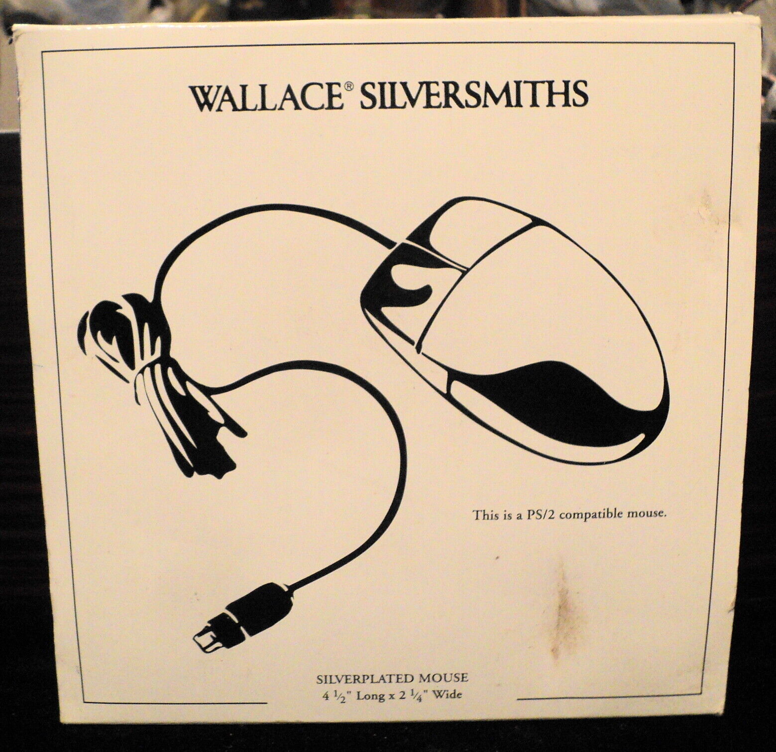 Wallace Silversmiths Silverplated Mouse PS/2 compatible