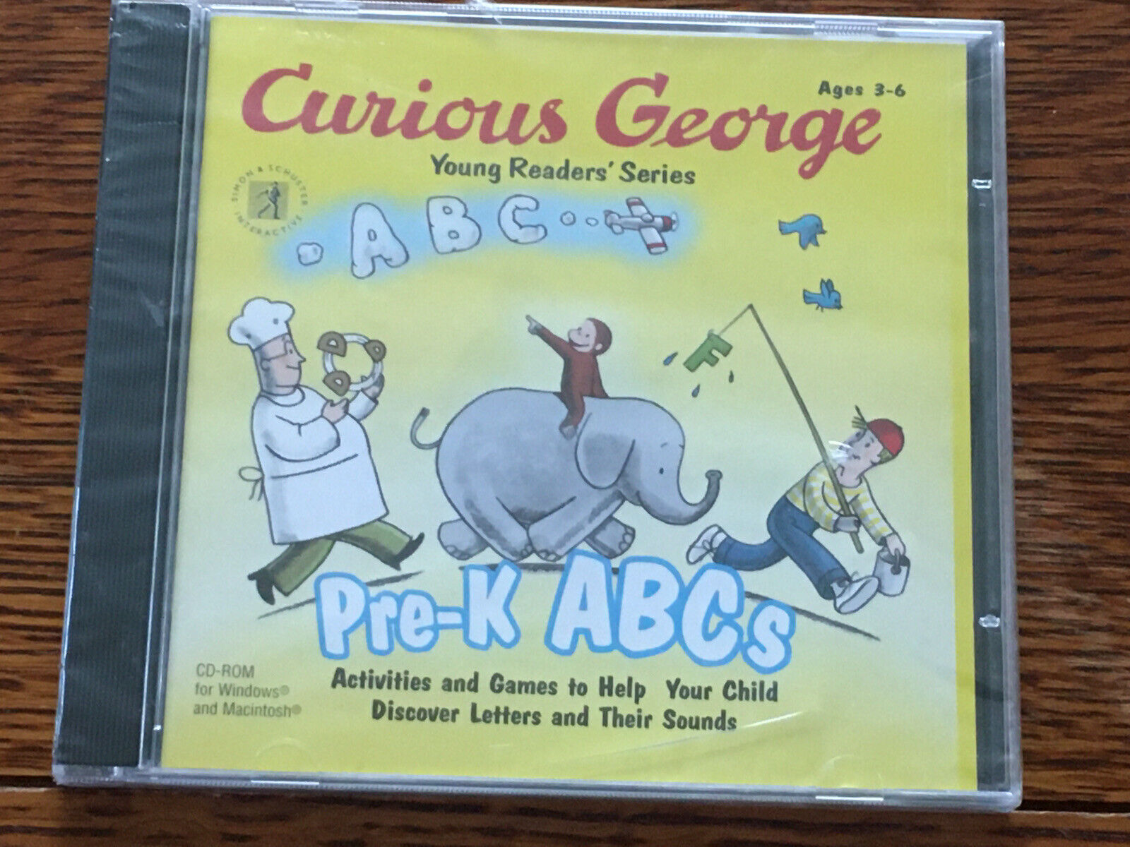 Curious George Pre-K ABCs CD-ROM for ages 3-6 NEW