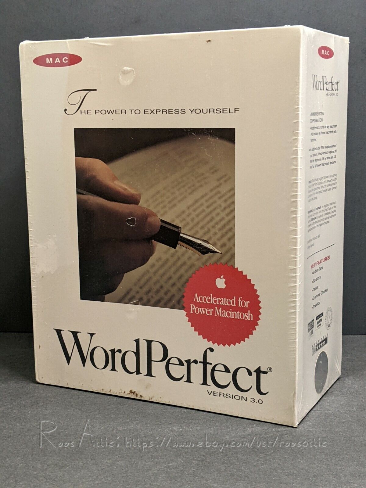 WordPerfect Version 3.0A 1994 Retail: Apple Macintosh (Vintage Software ~ NEW)