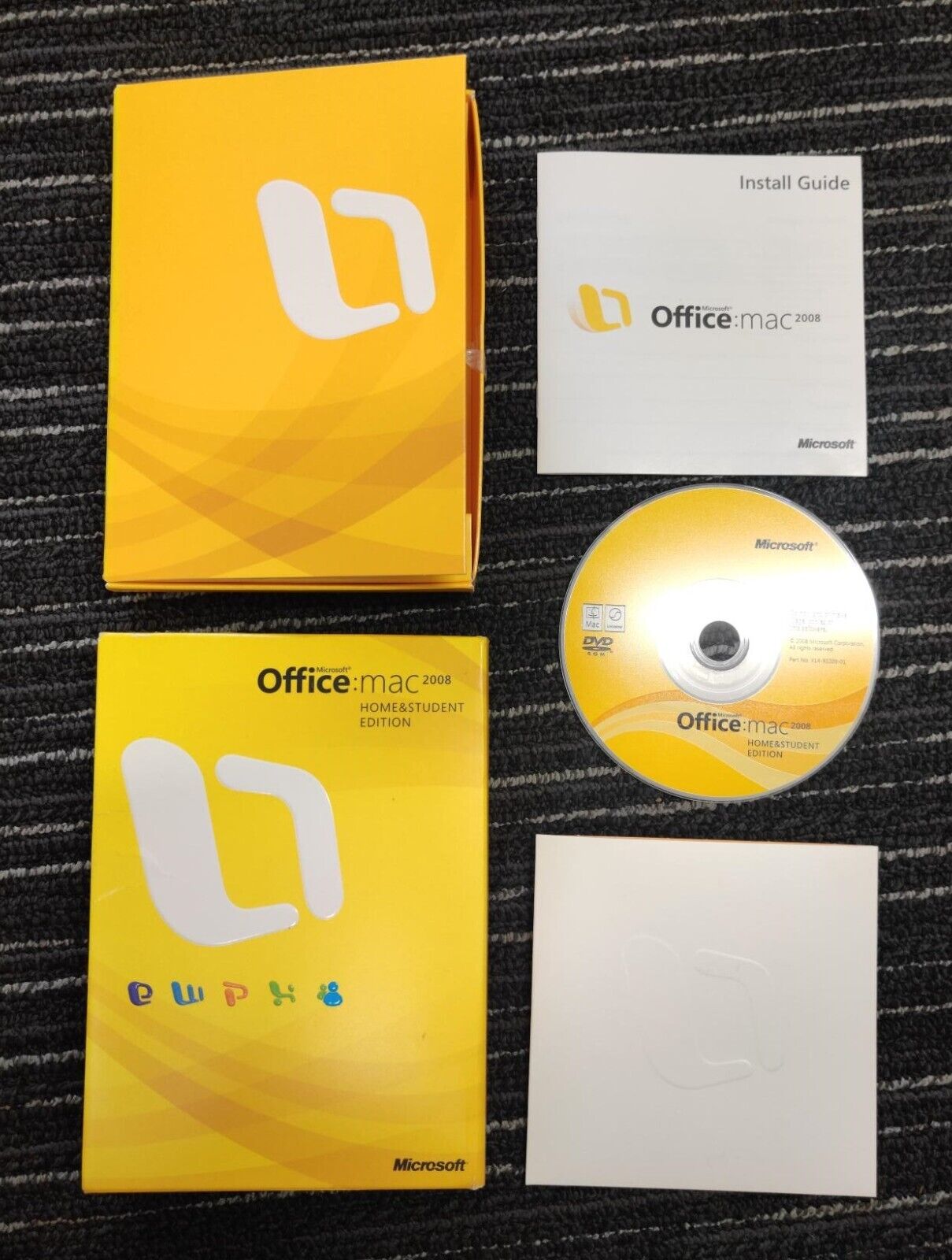 Microsoft Office Home & Student 2008 for Mac - With Product Key for 3 Users