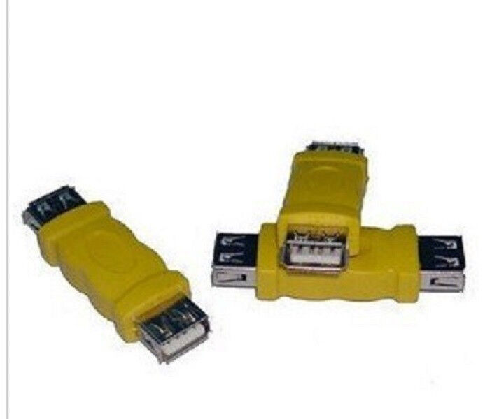 3 Units Lot Sale 3 Units of USB 2.0 A FEMALE TO FEMALE CABLE CONVERTER ADAPTER