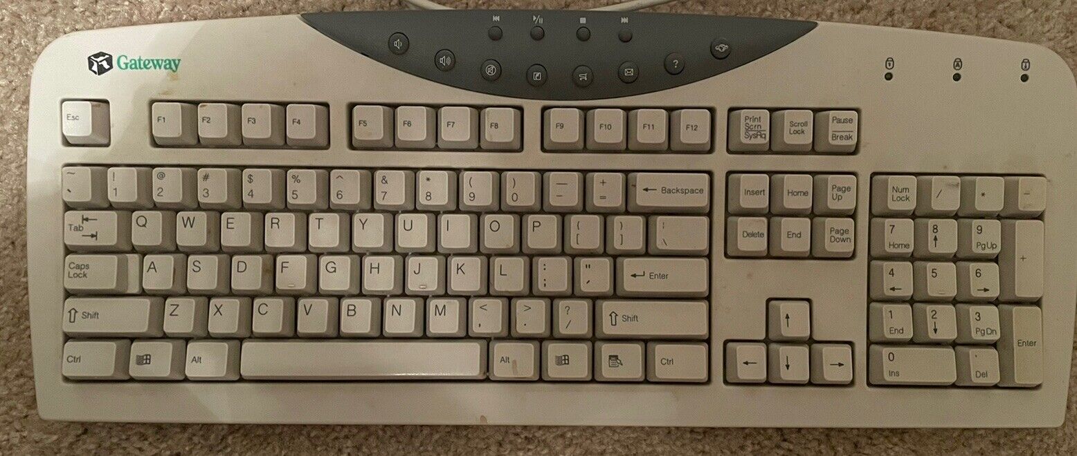 Vintage Gateway Keyboard Model Sk-9920 Original Oem Multifunctional Keyboard