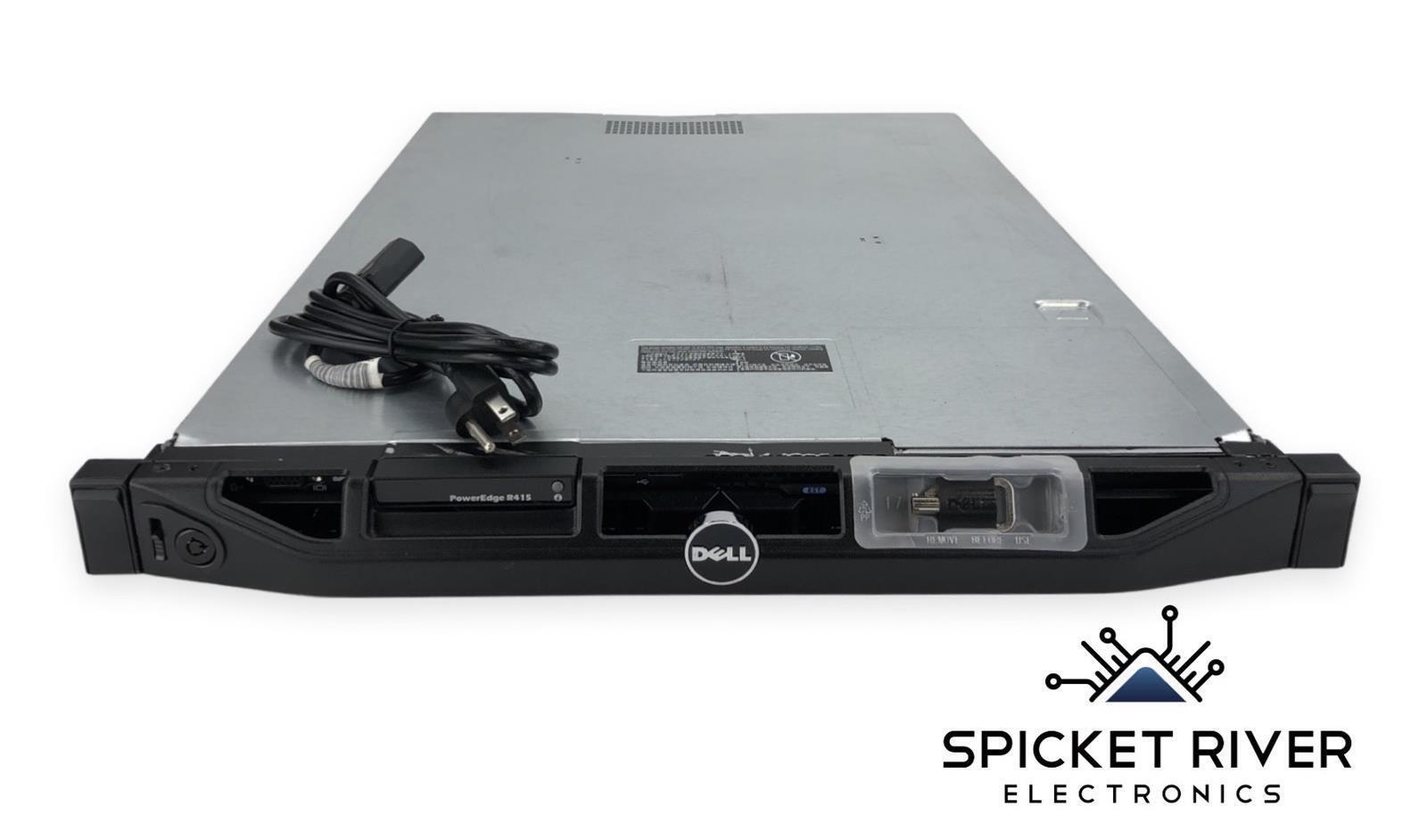 Dell PowerEdge R415 2x 8-Core AMD Opteron 4284 3.00GHz 64GB RAM 1x 480W No HDDs