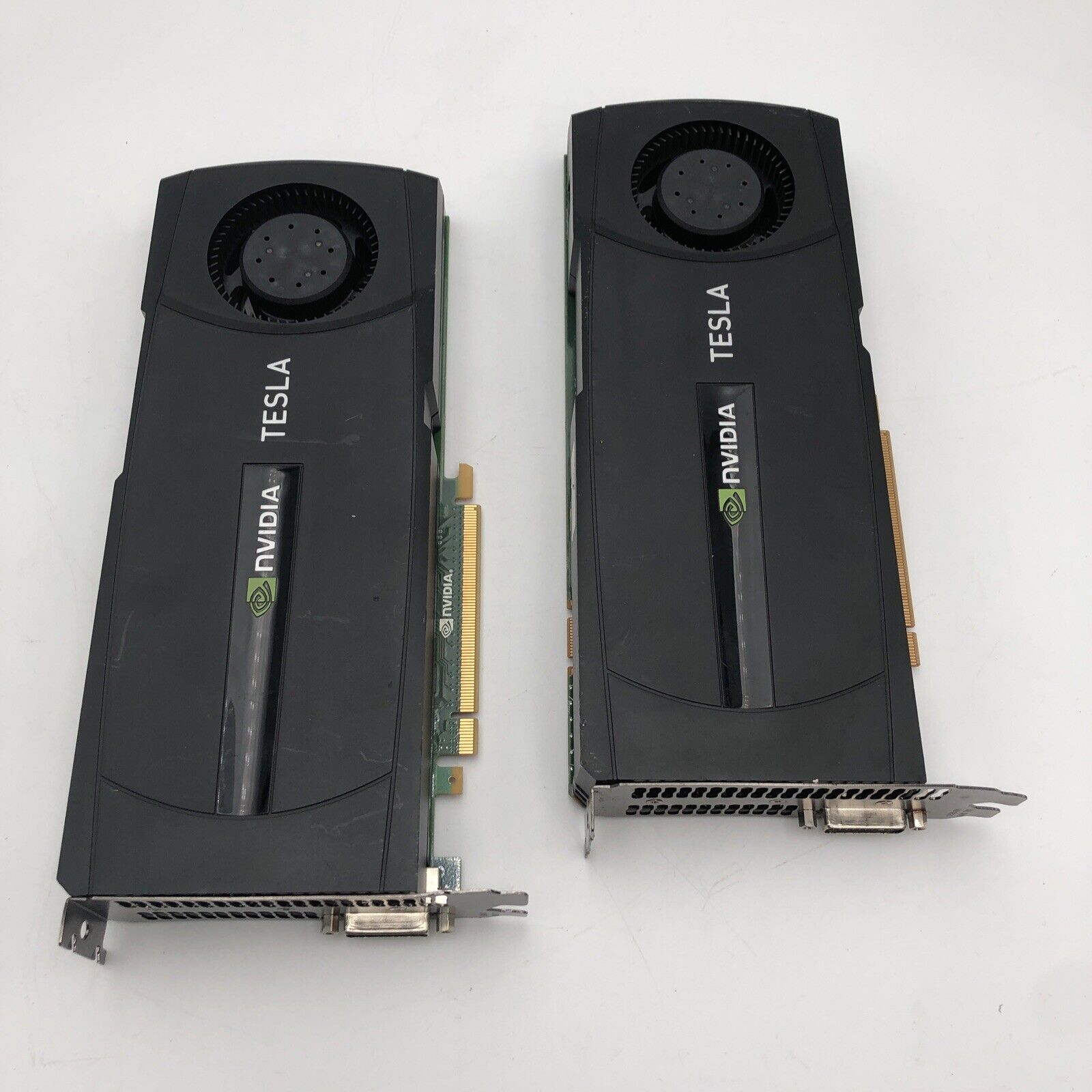 LOT OF 2 Nvidia Tesla C2050 3Gb GDDR5 PCIe Graphics Video Cards PARTS REPAIR