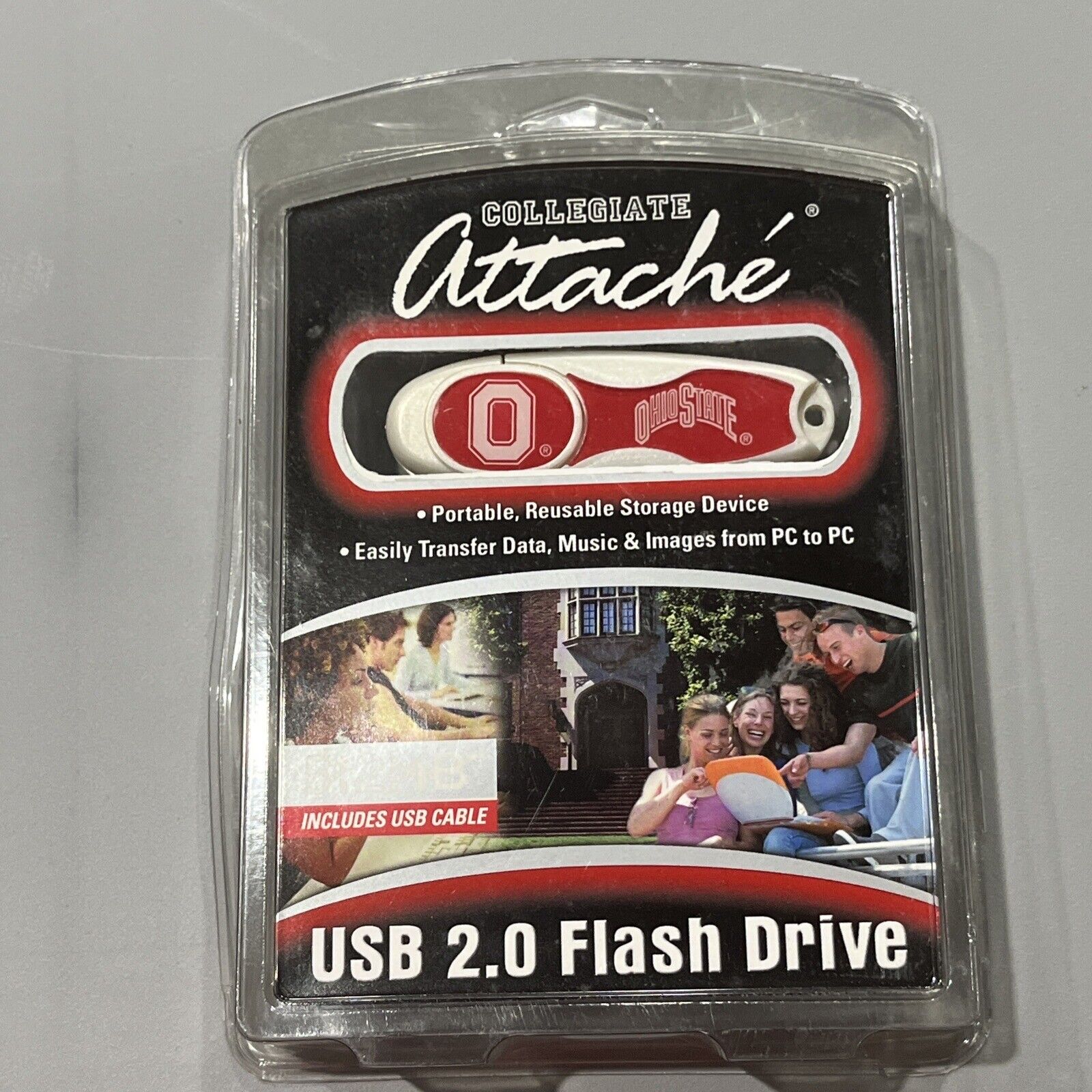 Ohio State OSU Flash Thumb Drive Includes USB Cable & Lanyard - USB 2.0 512mb