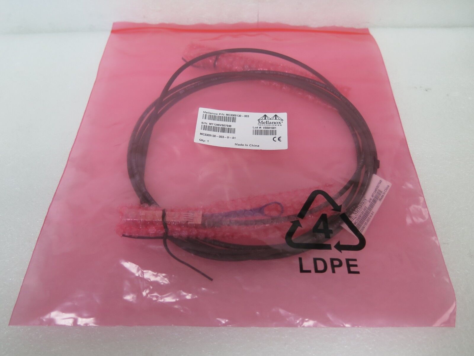 Mellanox MC3309130-003 3m 10ft SFP+ 10Gb Passive Copper Cables