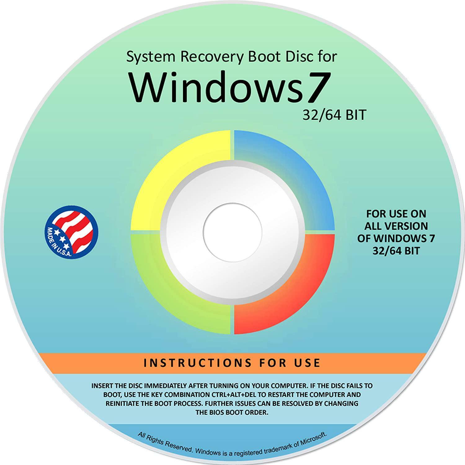 Ralix System Recovery Repair Boot Disc DVD For Windows 7 All Versions 32/64 Bit