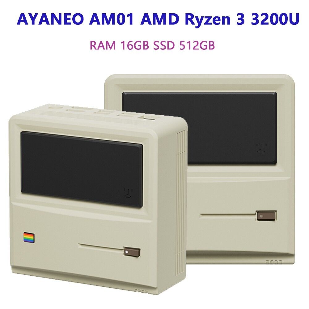 Retro Classic AM01 AMD Ryzen 3 3200U RAM 16 SSD 512GB Windows 11 Gaming Mini Pc
