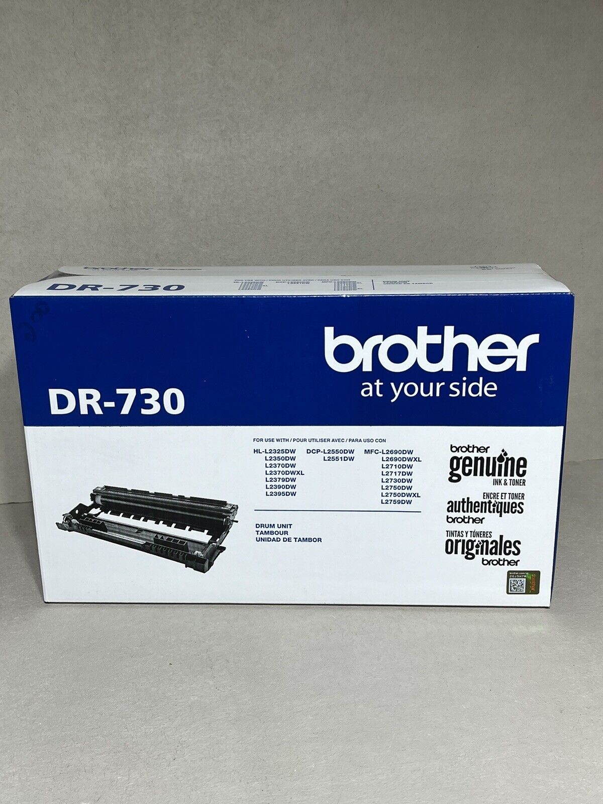 Genuine OEM Brother DR-730 Drum MFC-L2710DN HL-L2370DW  NEW IN SEALED BOX.
