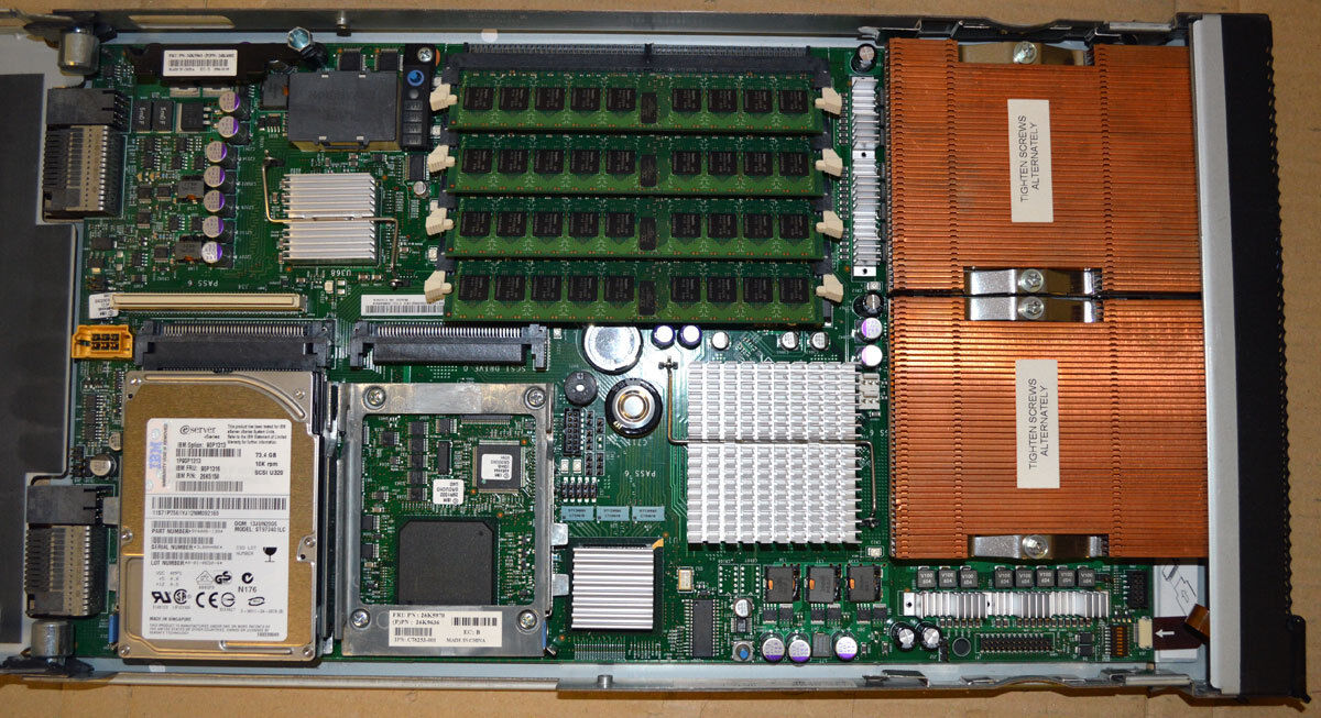 IBM 8843-4RU HS20 Blade Center Server 4GB RAM Hard Drive