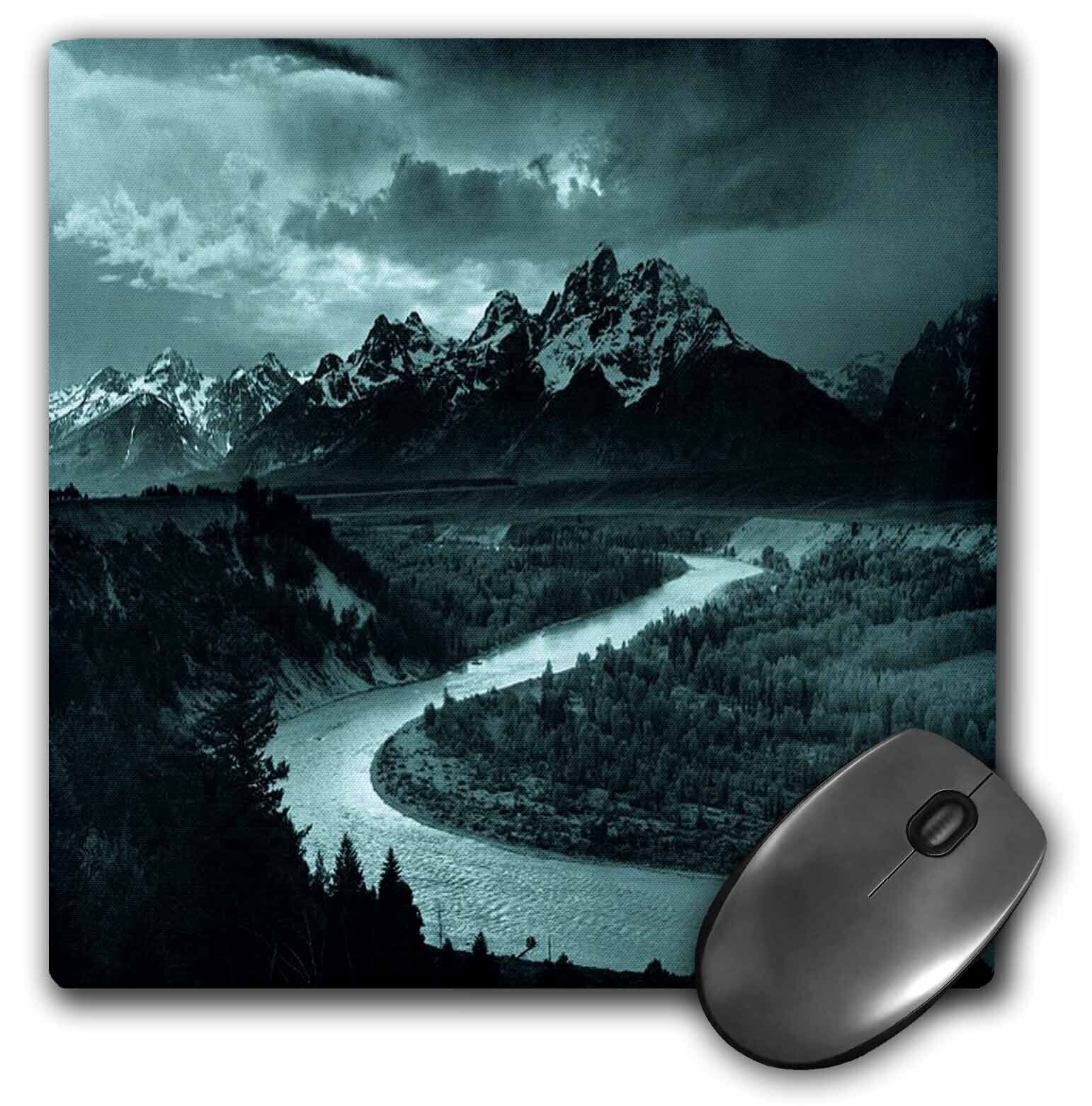 3dRose Vintage Adams The Tetons and the Snake River MousePad