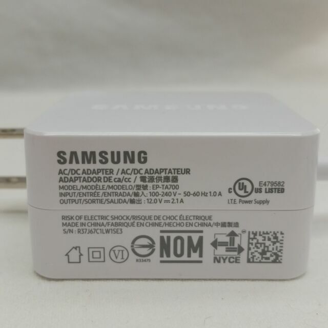 Genuine Samsung  charger 12V 2.1A EP-TA700