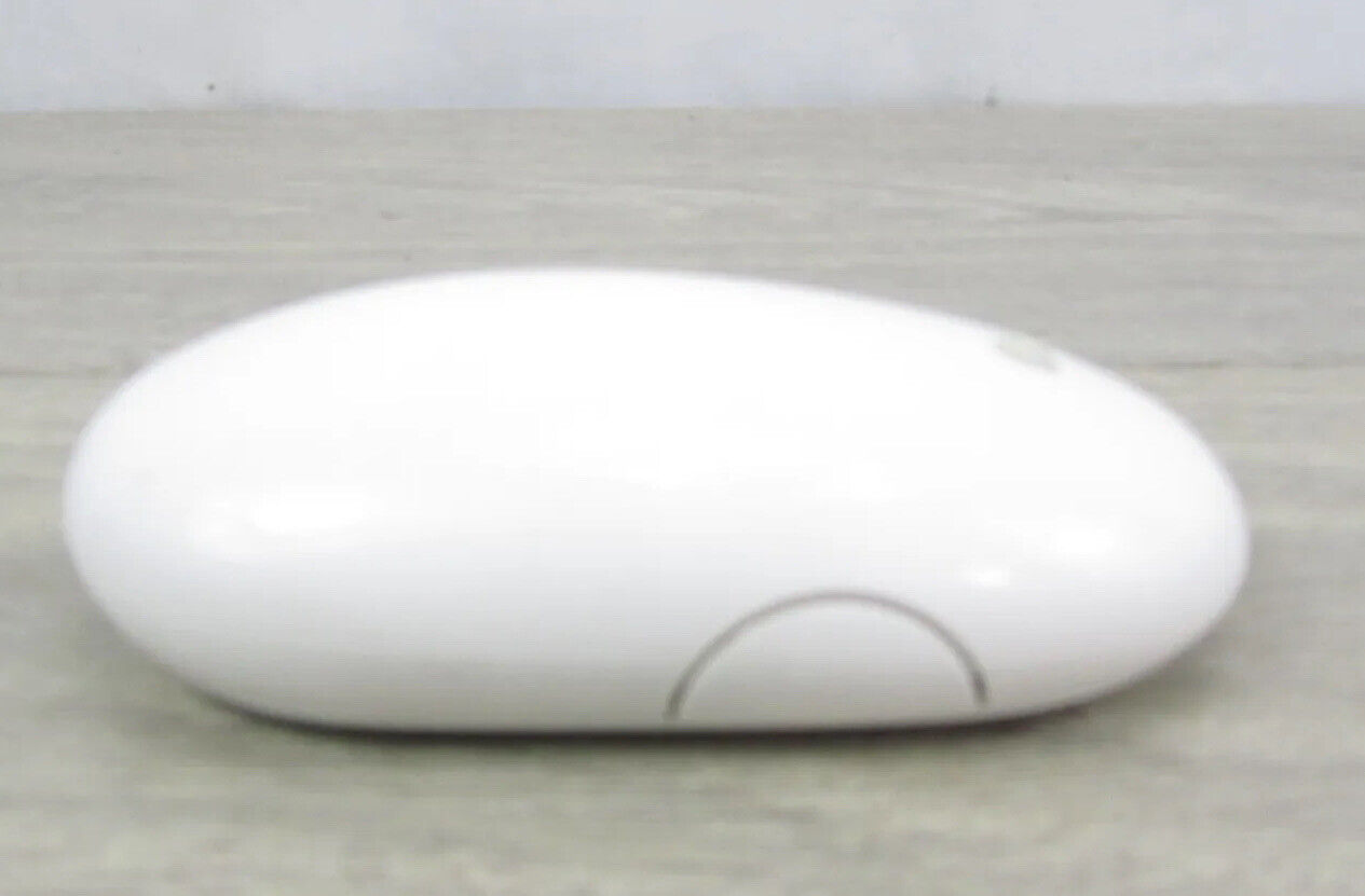 Apple A1197 Wireless Mighty Mouse Bluetooth Optical White Tested & Ready