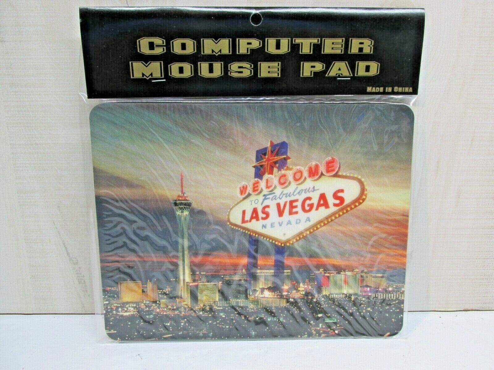 Computer Non-Slip Mouse Pad Welcome to Fabulous Las Vegas Nevada Sign NEW