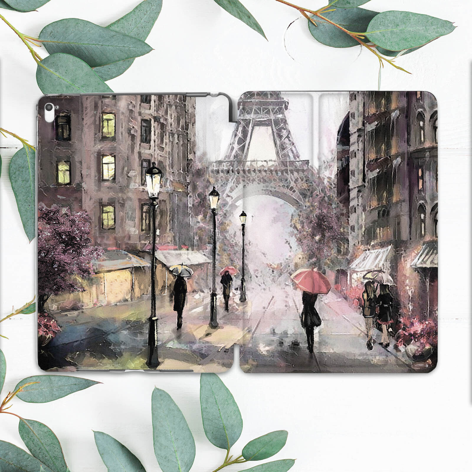 Vintage Paris Oil Art Retro Case For iPad 10.2 Pro 12.9 11 9.7 Air 3 4 5 Mini