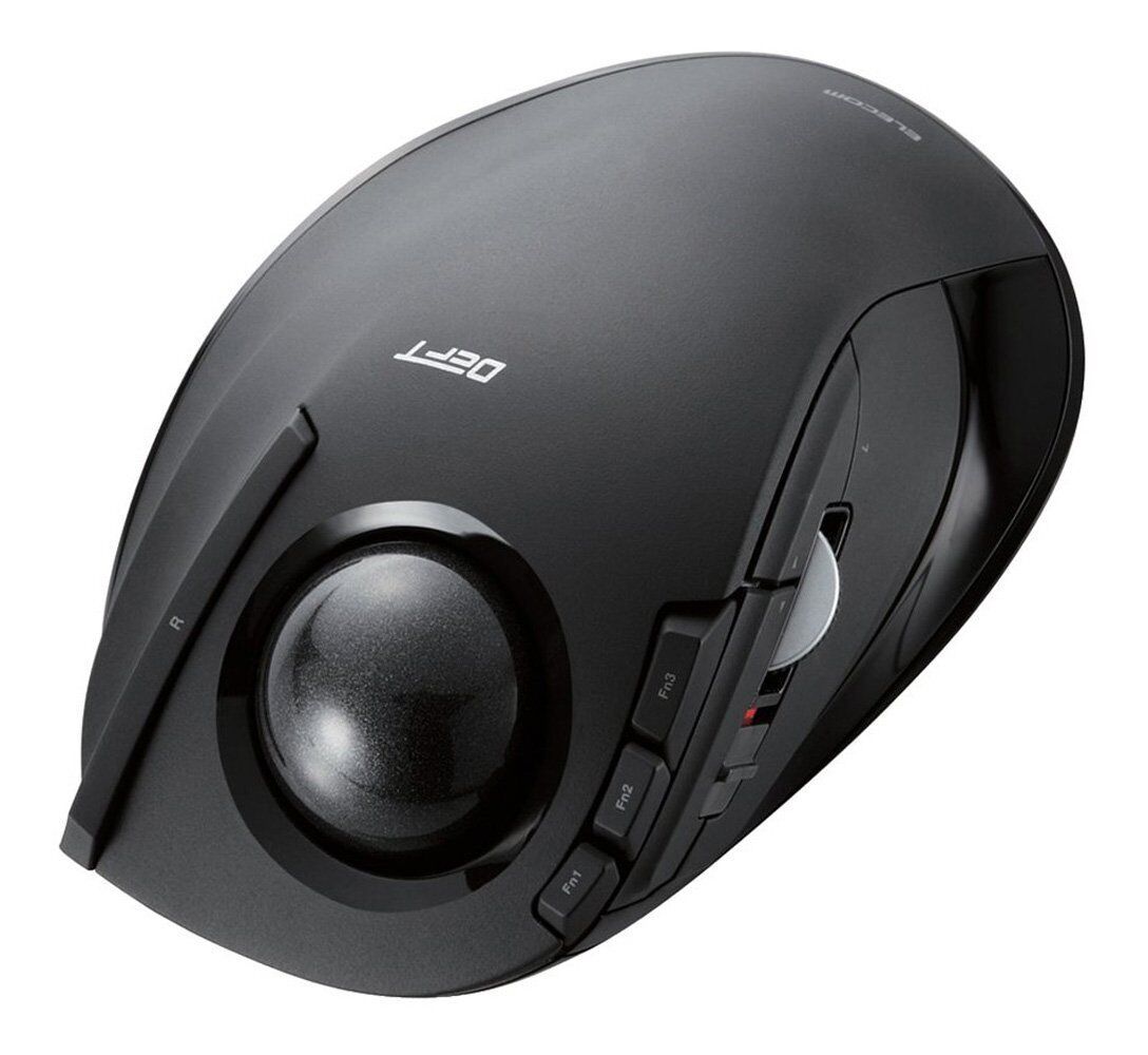 ELECOM M-DT2DRBK Wireless Trackball Mouse Tilt 8 Buttons Black Japan 