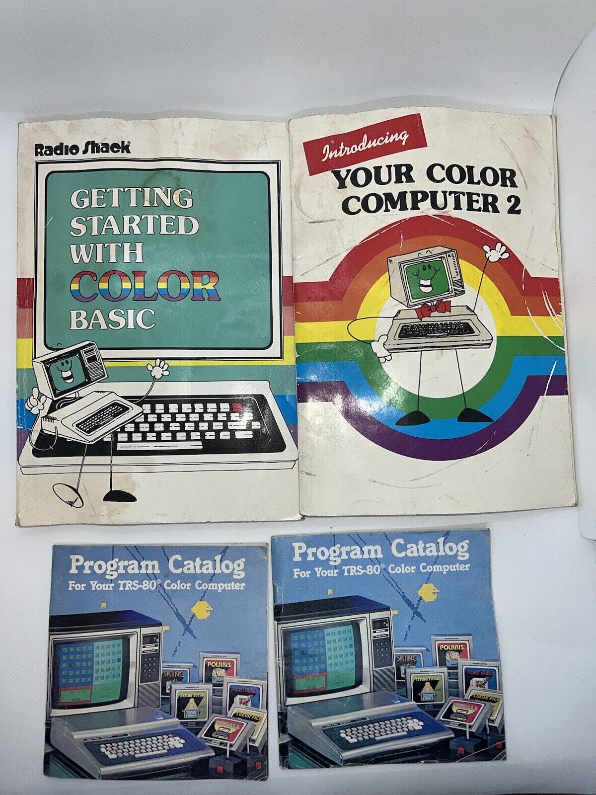 Vtg Radio Shack 1984 Getting Started Extended Color Basic TRS-80 Computer LOT x4
