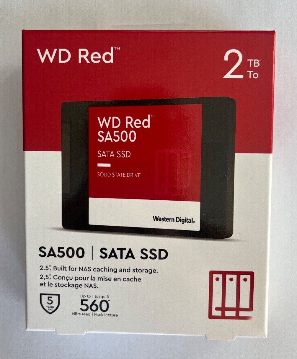NEW WESTERN DIGITAL RED WDS200T1R0A 2 TB SOLID STATE DRIVE - 2.5