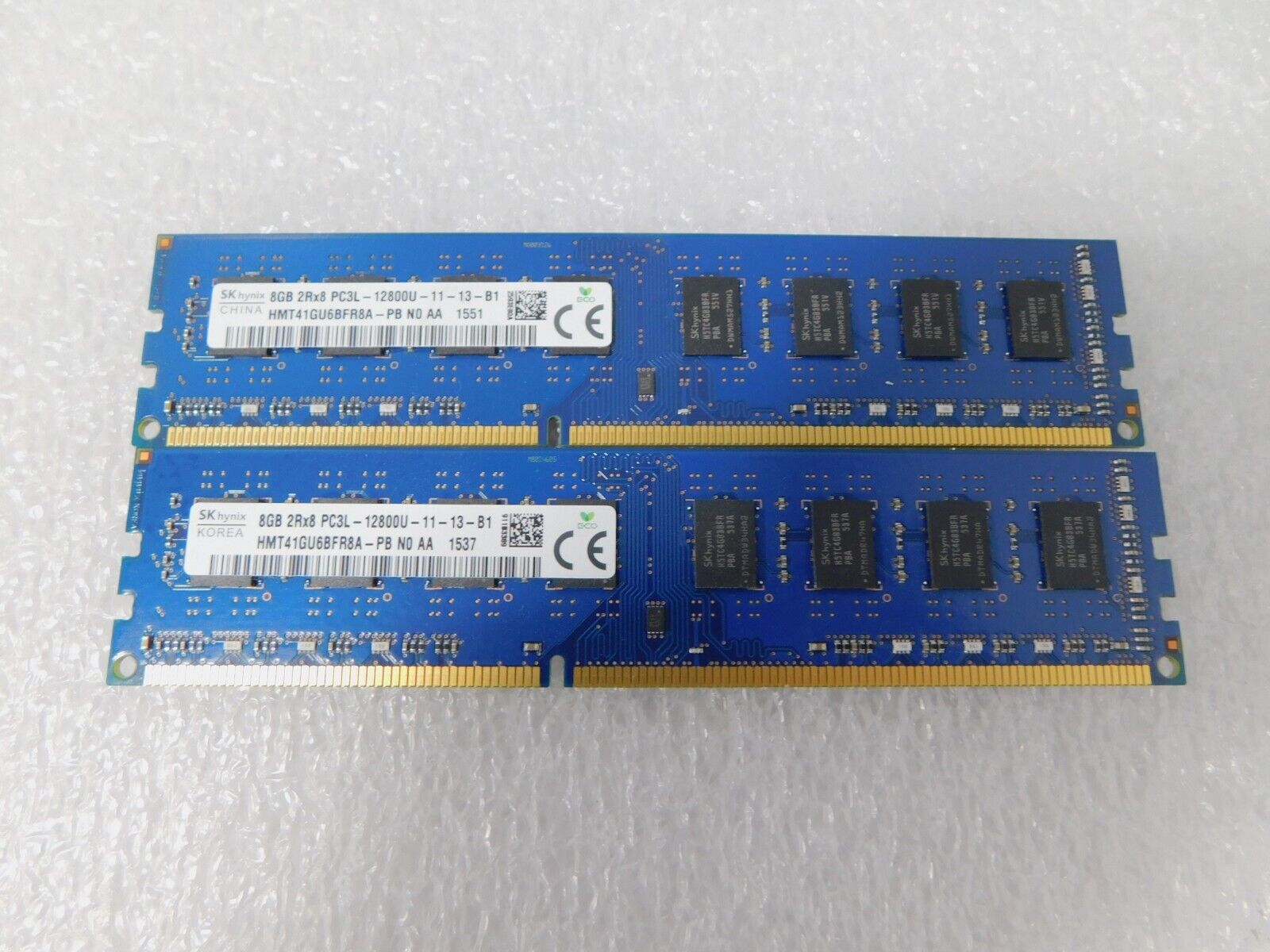 SK Hynix 16 GB RAM HMT41GU6BFR8A-PB (2x8GB) 2Rx8 PC3L-12800U Desktop RAM Memory