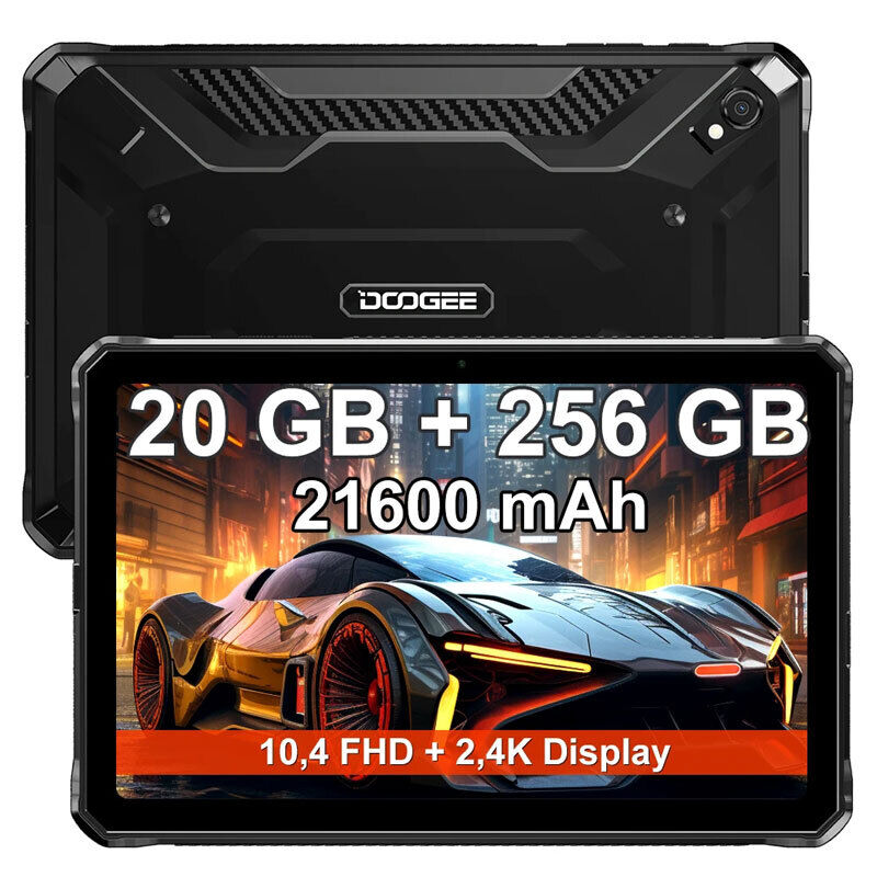 DOOGEE R20 4G LTE Rugged Tablet WIFI Mobile Android Phone Outdoor IP68 21600mAh