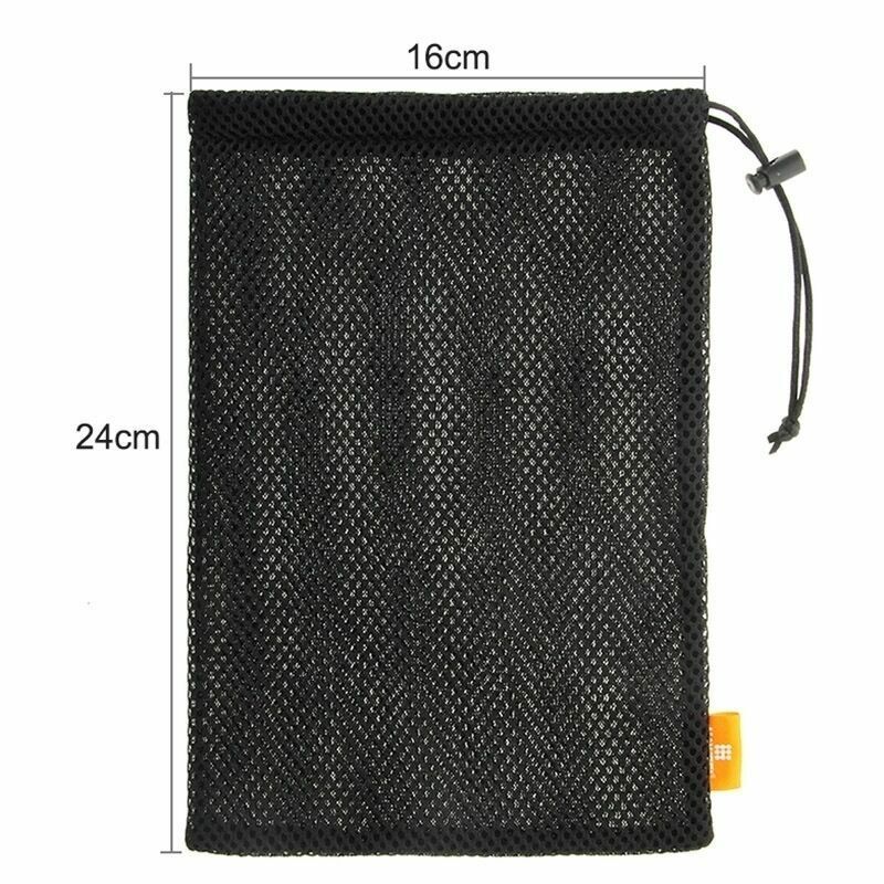 HAWEEL Nylon Mesh Drawstring Pouch Protective Bag with Stay Cord for iPad mini