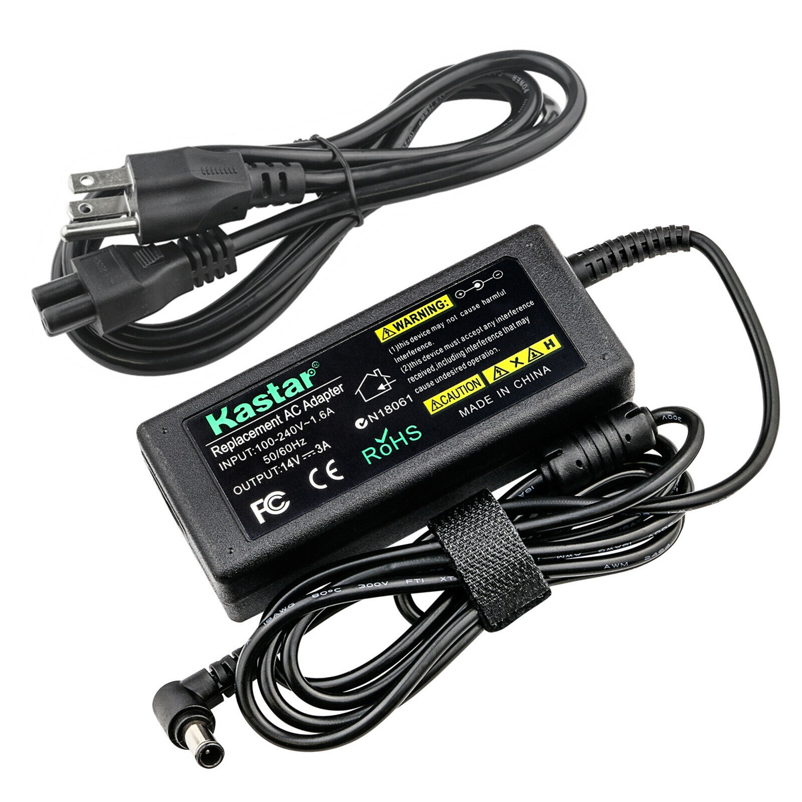 Kastar 14V AC/DC Adapter Power Supply for Samsung LTM1555B LCD Monitor S20A350B