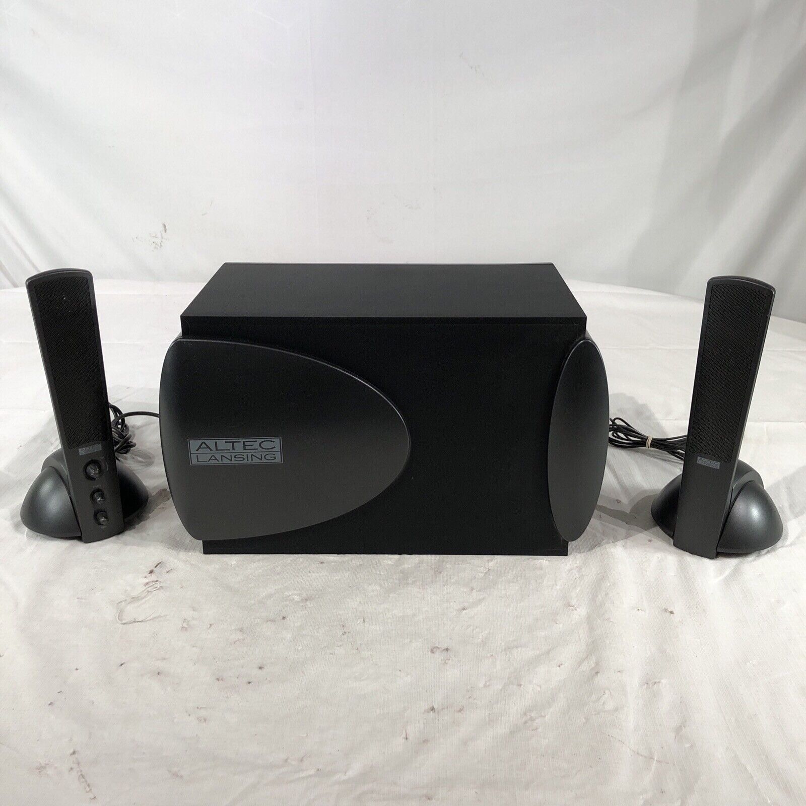 Altec Lansing ATP3 Multimedia Computer Sys Right/Left Speakers Sub Woofer-Tested
