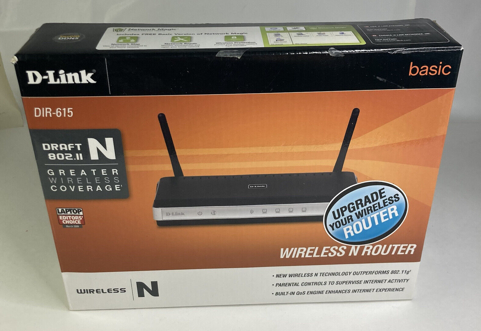 Brand New D-Link DIR-615 10/100 Wireless N Router N300 300Mbps