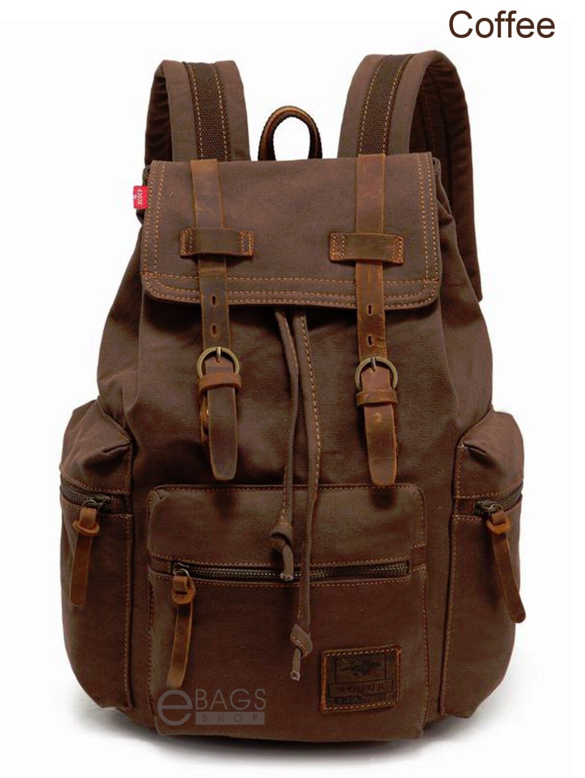 Men Women Travel Canvas Backpack Rucksack Camping Laptop Hiking School Book Bag