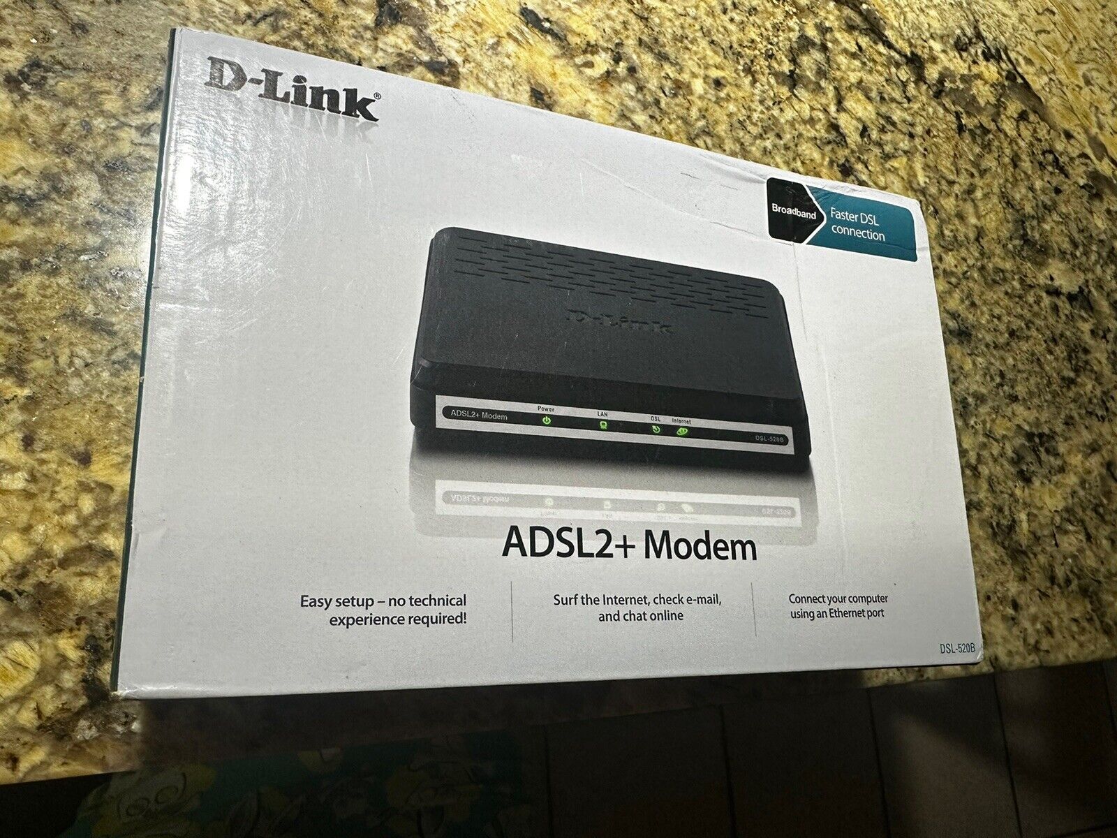 D-Link ADSL2+ Ethernet Modem-DSL-520B UPC : 790069340185