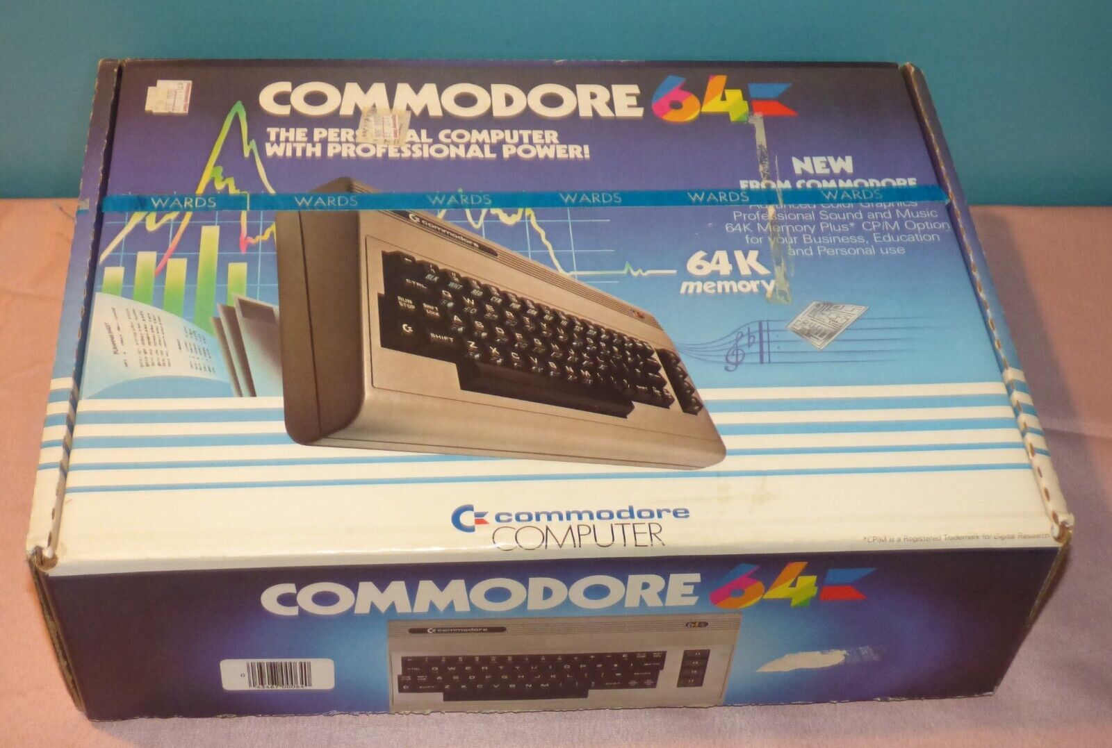 Vintage Commodore 64 Personal Computer System with Box & Manual