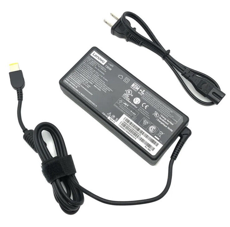 Genuine OEM Lenovo 135W AC Adapter Charger ADL135NLC2A 45N0556 Slim Tip Tested