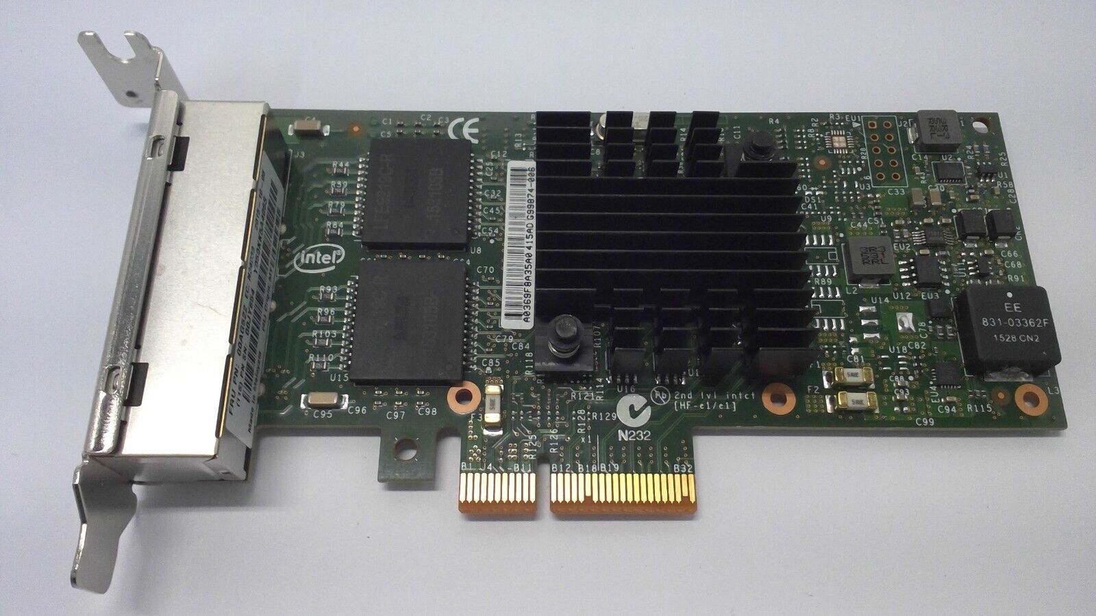 Lenovo I350-T4 00AG522 00JY854 4P RJ45 PCIe Network Adapter Low Profile