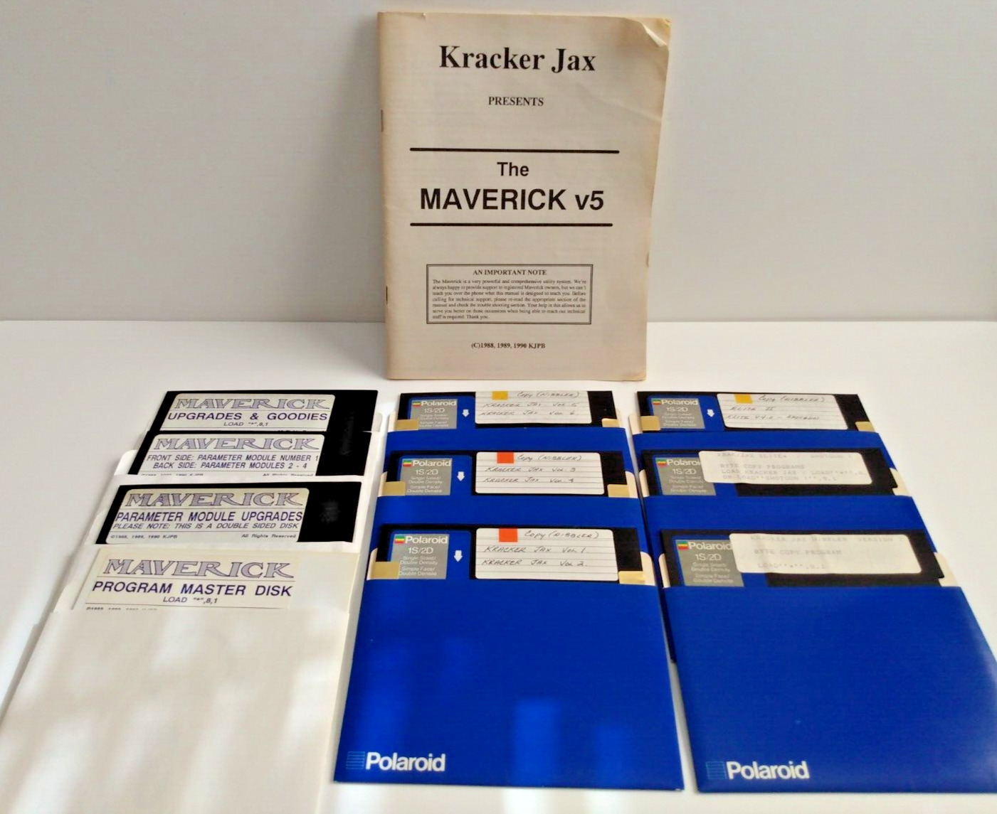 10 Disk Lot - Maverick V5  by Kracker Jax -Vintage Software for Commodore 64/128