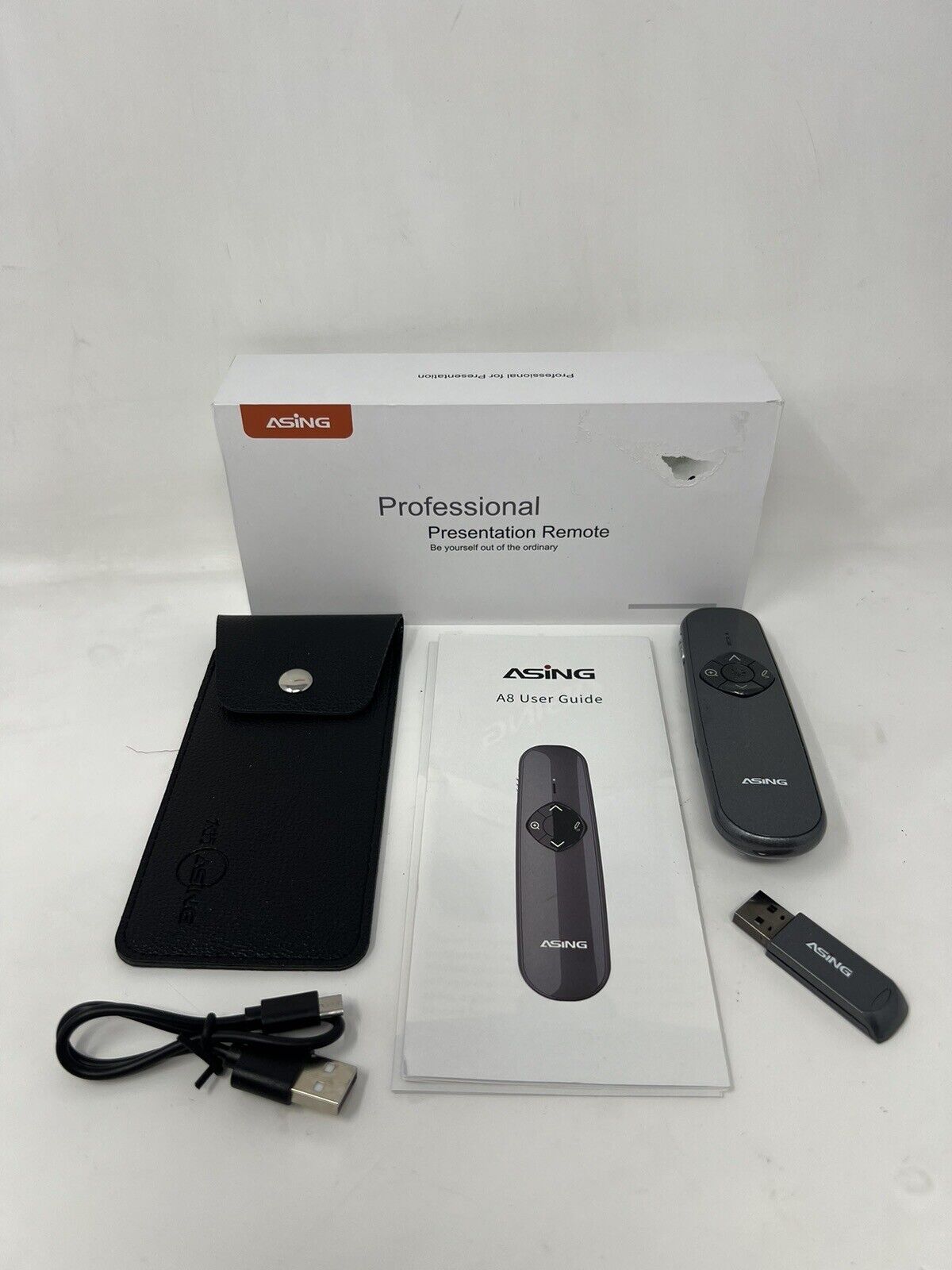 Asing Advanced Digital Laser Presentation Remote with USB And Case