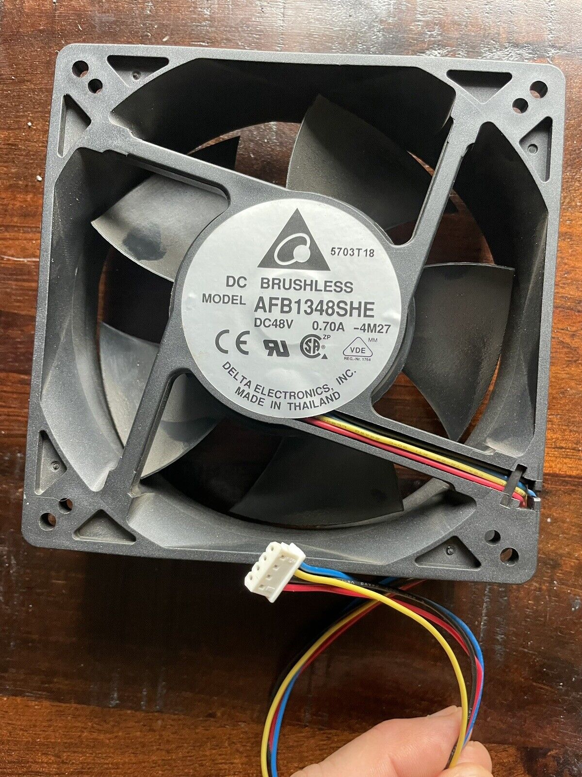 Delta 48V 0.75A DC Brushless Axial Flow Fan FFB1248EHE