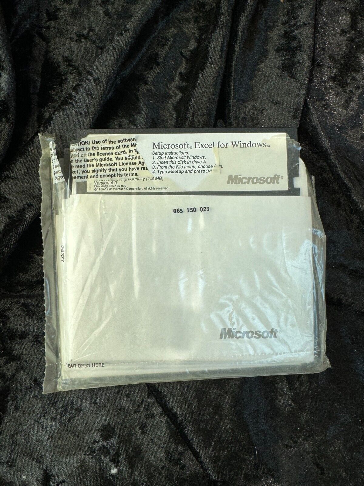 Microsoft Excel for Windows - 5.25 Floppy Media