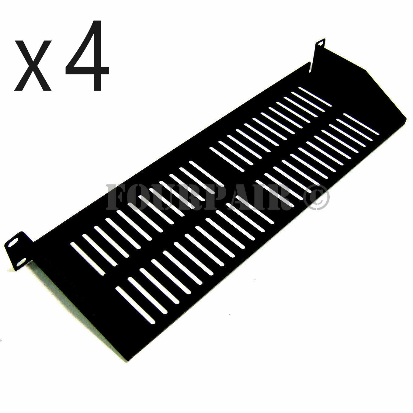 4 Pack - 1 Space Vented Cantilever Relay Rack Mount Server Shelf 19\