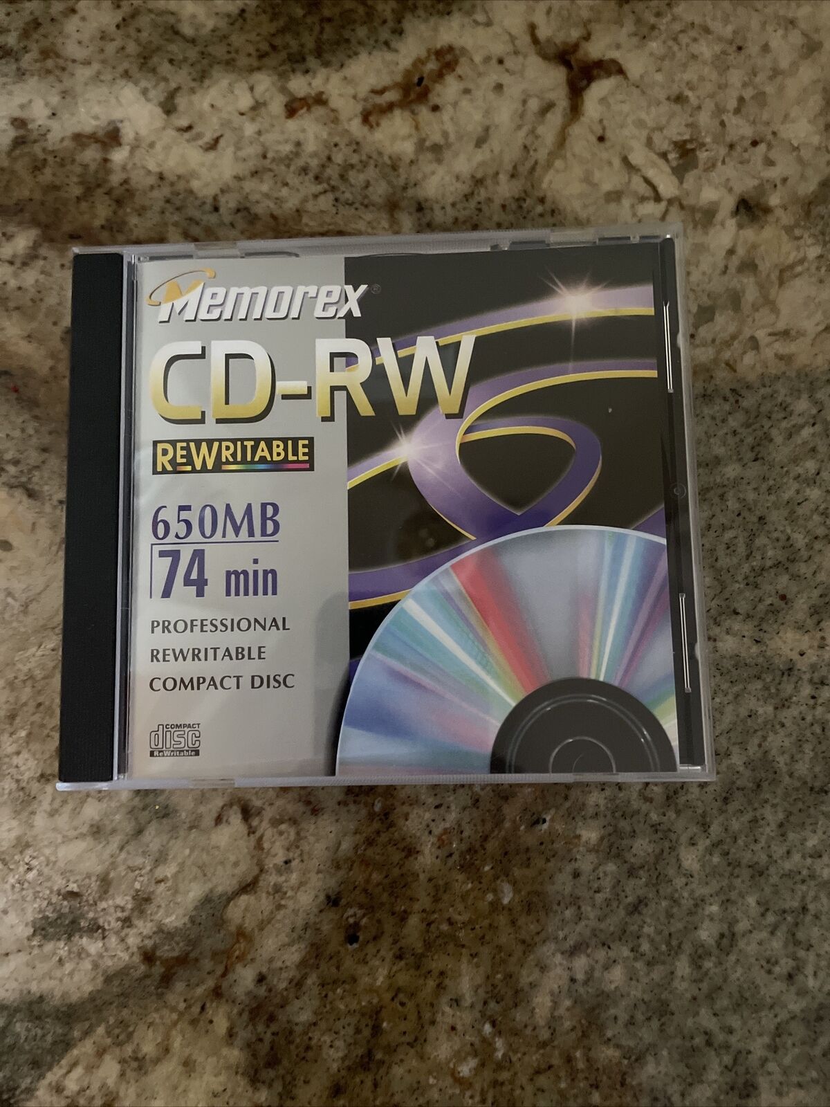 Memorex Professional Rewritable Compact Disk 74 Min CD-RW NEW Vintage