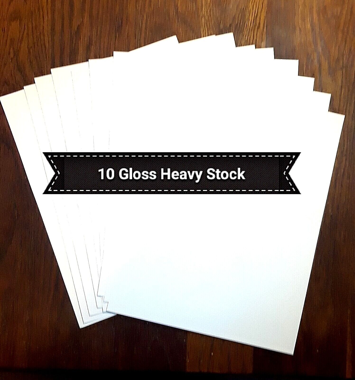 HP PHOTO Paper 8.5 x 11 GLOSSY Laser HEAVY STOCK White ( 10 - 20 Sheets )
