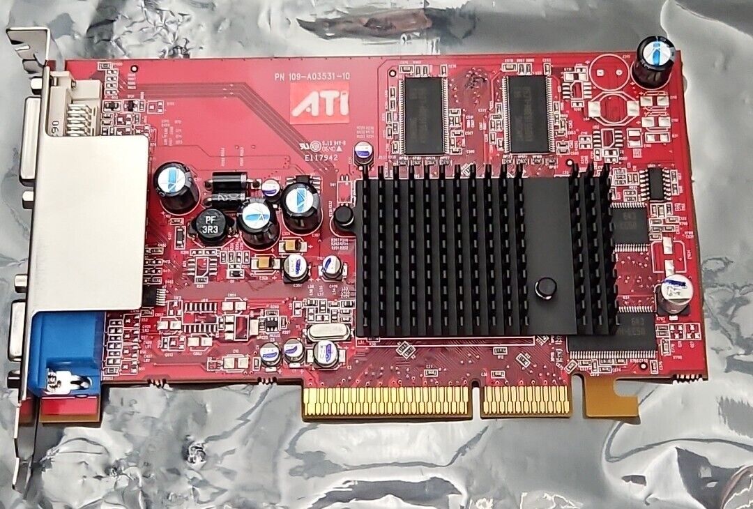 ATI RADEON 9550XL 256MB AGP GRAPHICS VIDEO CARD COMPUTER GAMING GPU1