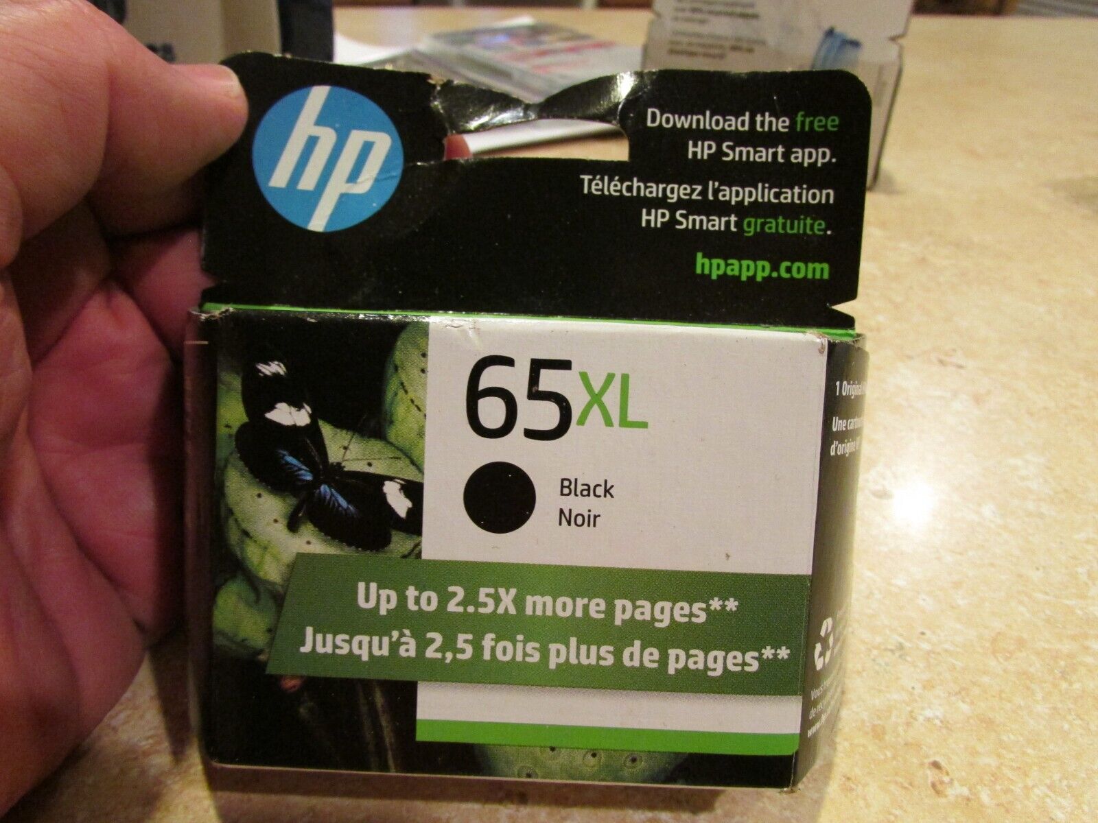 NEW HP 65XL High Yield Black Ink Cartridge Genuine OEM Original  Expired 2023
