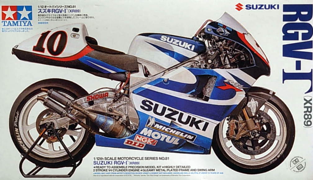 Tamiya 14081 1/12 Scale Model Kit Suzuki RGV-500 Gamma XR89 Roberts,Jr MotoGP\'99