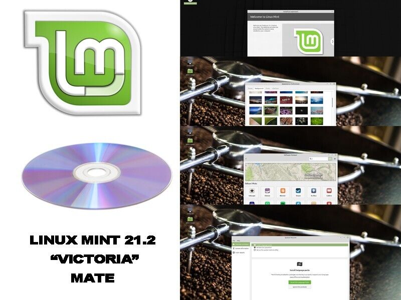 LINUX MINT 21.2 VICTORIA MATE INSTALLATION ON DVD