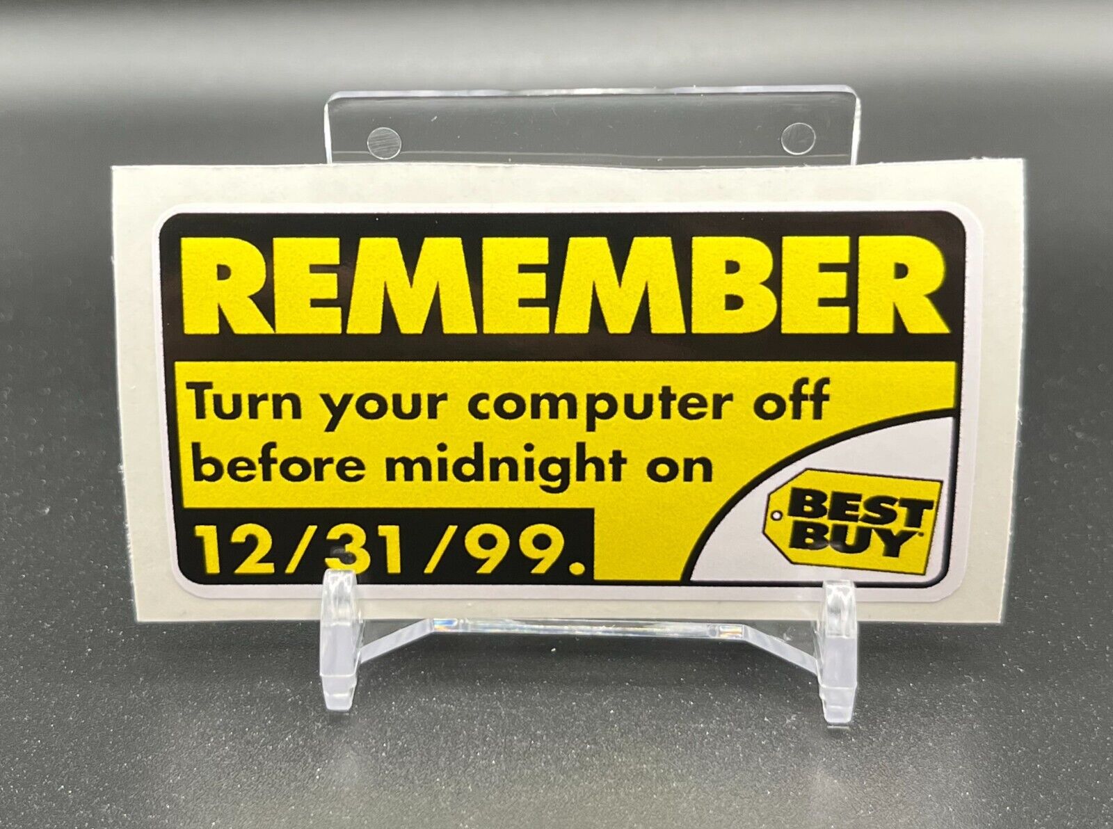Best Buy Y2K Remember Turn Your Computer Off Retro PC Case Decal Sticker 2 PCS