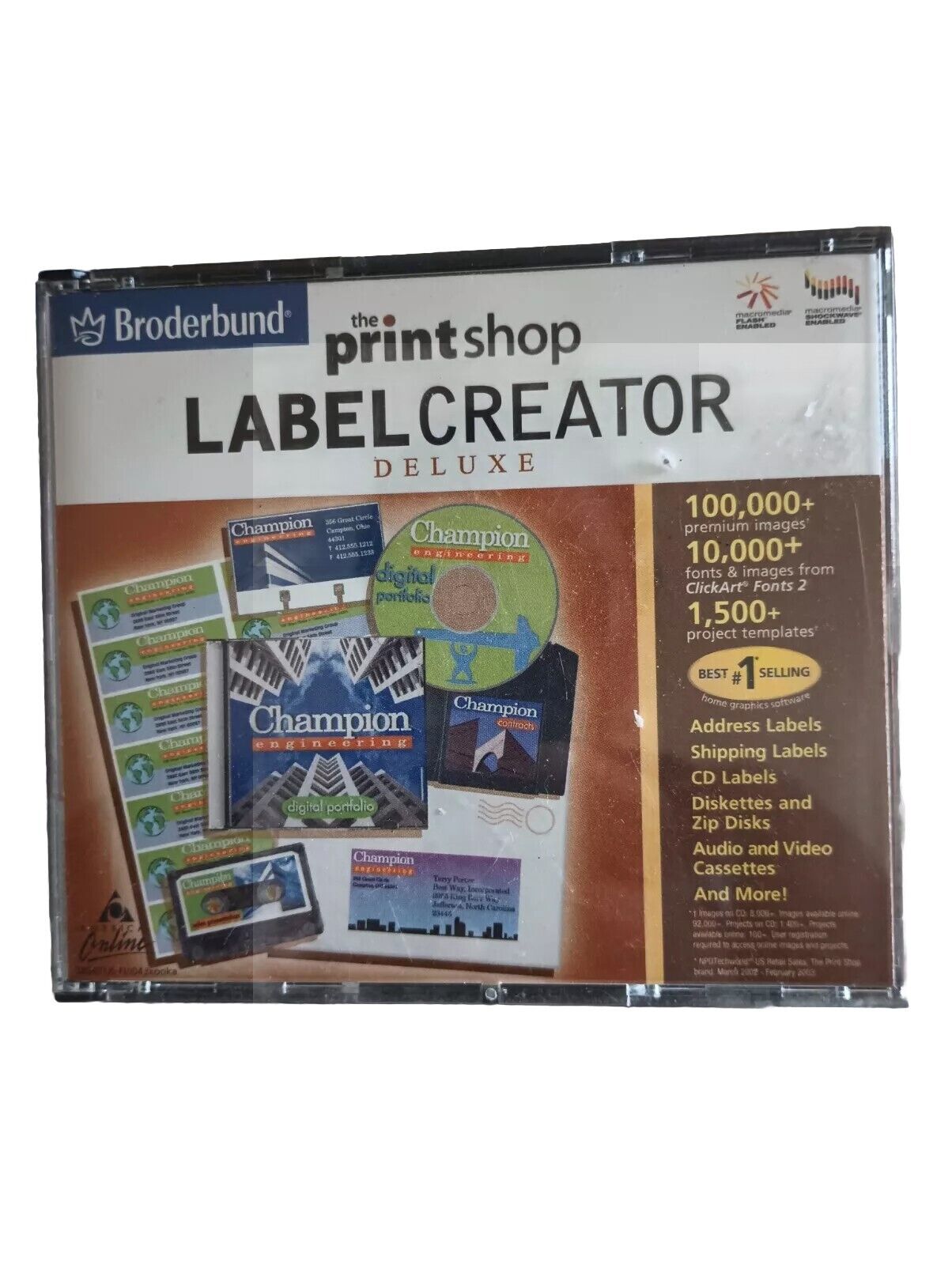 Broderbund - The Print Shop CD Label Creator Deluxe Vintage